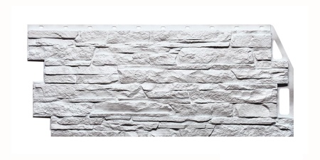 панель фасадная мелованный белый скала