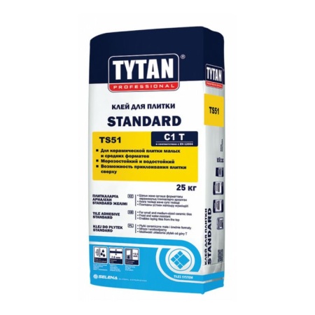 “Титан” клей плиточный СТАНДАРТ 25 кг